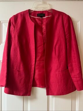 Talbots Women's Collarless Blazer Jacket